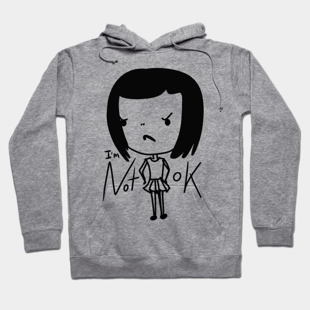 Girl angry said I’m not ok Hoodie by Subspace Balloon